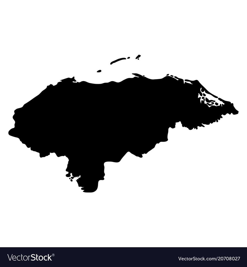 peta dari Honduras peta vektor