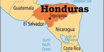 Honduras ibukota peta