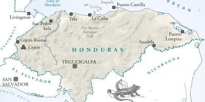 Peta dari la ceiba, Honduras