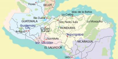 Peta dari mosquitia, Honduras